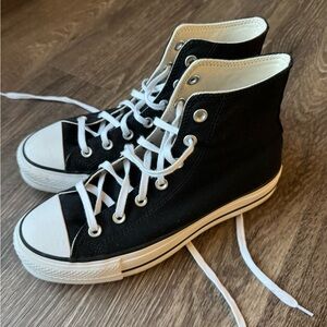Converse Black High-Top Platform Sneakers (9)